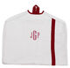 Personalized Natural Garment Bag with Red Trim Image 1 of 3